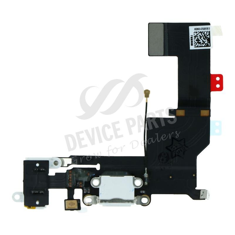 01080309_2104281284_1.jpg Charging Port Flex Cable with Headphone Jack Flex Cable for iPhone 5s White Ori - Image 1