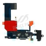Charging Port Flex Cable with Headphone Jack Flex Cable for iPhone 5c Black Ori - Image 2