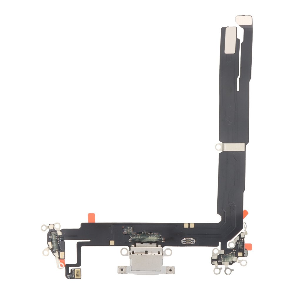 10020250528184112.jpg Charging Port Flex Cable with Charging Port Module for iPhone 16 Plus White Ori R - Image 1