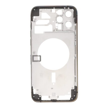 Middle Frame with Side Buttons + SIM Card Tray for iPhone 12 Pro Max European Version Black HQ