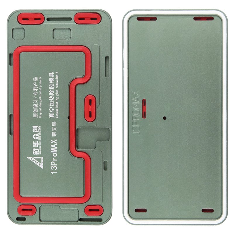 15920240829181050.jpg XHZC Aluminum alloy LCD Screen Frame Vacuum Heating Glue Removal Mold with Holder for iPhone 13 Pro Max - Image 1