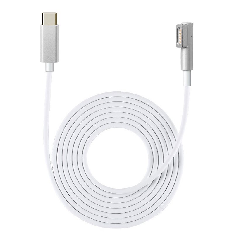 16420220323155636.jpg 1.8M Type-C to MagSafe1 L-Style 5Pin Charging Cable White - Image 1