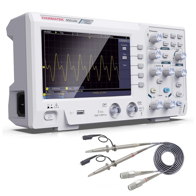 16520250409094317.jpg Hanmatek DOS1102 110M Portable Dual Channel Digital Storage Oscilloscope with Probe 220V EU Plug - Image 1
