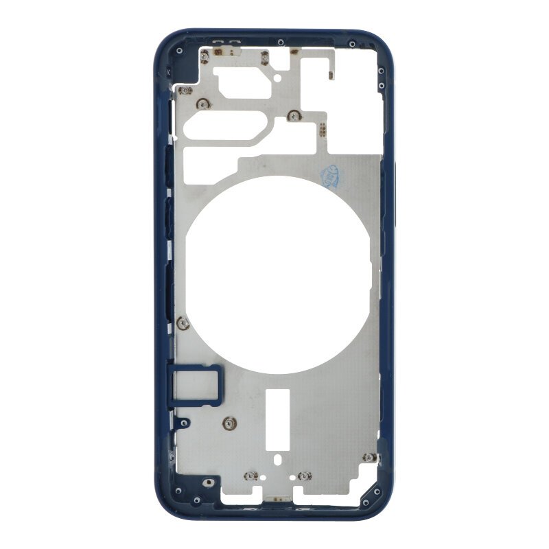 16920240428094935.jpg Middle Frame with Side Buttons + SIM Card Tray for iPhone 12 Mini European Version Blue HQ - Image 1