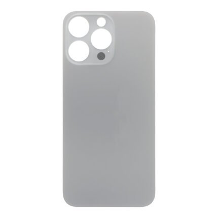 Battery Door with Adhesive for iPhone 15 Pro Max Small Hole Natural Titanium OEM