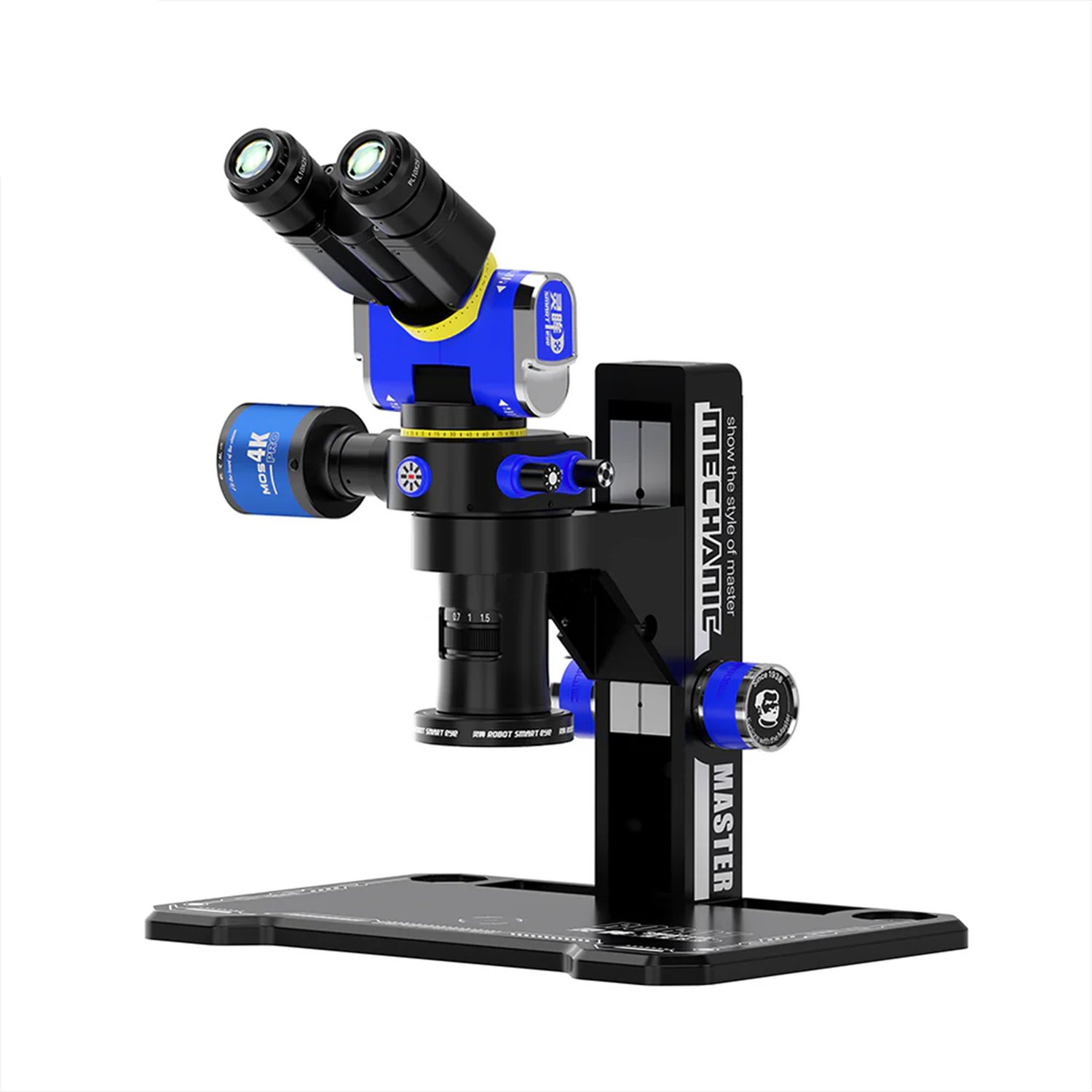 19320250709180836.jpg Mechanic Robot Smart Eye 7X-45X Foldable Rotatable Human-Machine Integrated Microscope with MOS4K Pro Camera and Ring Lamp - Image 1