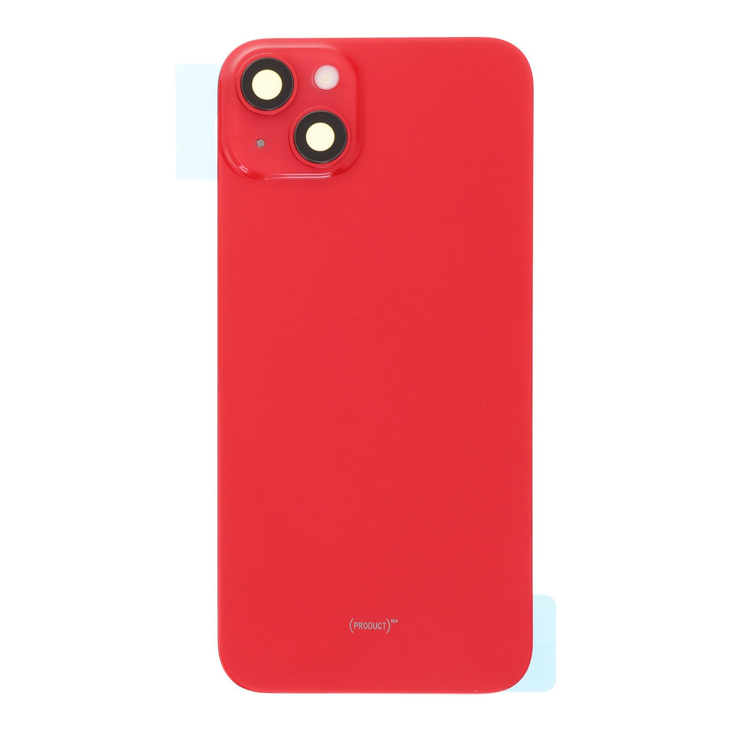 19420250417180730.jpg Battery Door + Back Camera Lens and Bezel with Magnetism Ring+Metal Plate+Wireless Charger Chip+Flash Light for iPhone 14 Plus Red without Logo HQ - Image 1