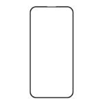 Silk Screen Full Screen Tempered Glass Screen Protector for iPhone 15 Pro Max Black