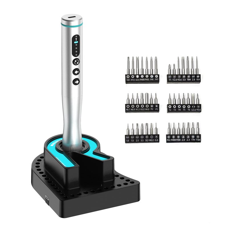 28320250806111512.jpg RF4 RF-ED4S Electric Screwdriver Set with 42Pcs S2 Steel Bits & Charging Base - Image 1