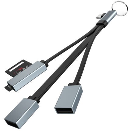 3 in 1 Type-C to USB3.0+USB2.0+SD/TF Card OTG Hub for Mobile Phone/PC