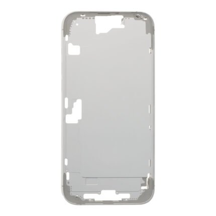 Middle Frame with Power&Volume Button+Side Rails+Card Tray+Speaker Anti-Dust Mesh for iPhone 16 Plus European Version White OEM