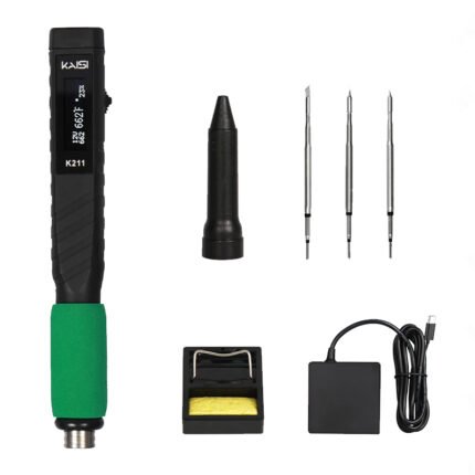 Kaisi K211 USB Portable Electric Soldering Iron with C210-I/C210-K/C210-IS Iron Tip 220V EU Adapter