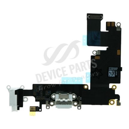 Charging Port Flex Cable for iPhone 6 Plus White Ori R