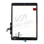 Touch Screen + Touch Screen Adhesive with Home Button Flex Cable for iPad Air White OEM - Image 2
