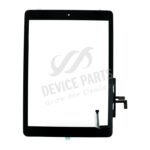 Touch Screen + Touch Screen Adhesive with Home Button Flex Cable for iPad Air Black HQ