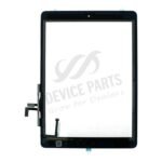 Touch Screen + Touch Screen Adhesive with Home Button Flex Cable for iPad Air Black HQ - Image 2