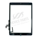 Touch Screen + Touch Screen Adhesive with Home Button Flex Cable for iPad Air White HQ - Image 2