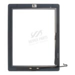Touch Screen + Touch Screen Adhesive with Home Button Flex Cable for iPad 4 Black OEM - Image 2