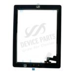 Touch Screen + Touch Screen Adhesive with Home Button Flex Cable for iPad 2 Black OEM - Image 2