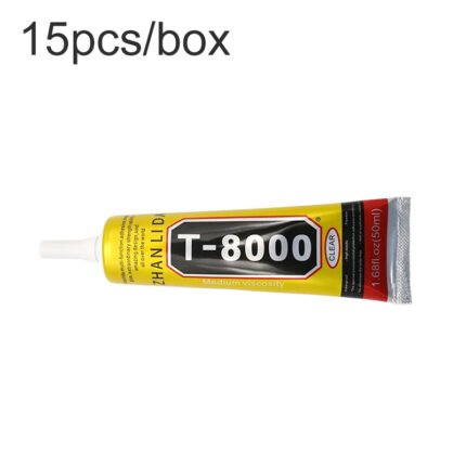 15Pcs Zhanlida 50ml T8000 Multi-purpose Adhesive for LCD Glass Frames Transparent
