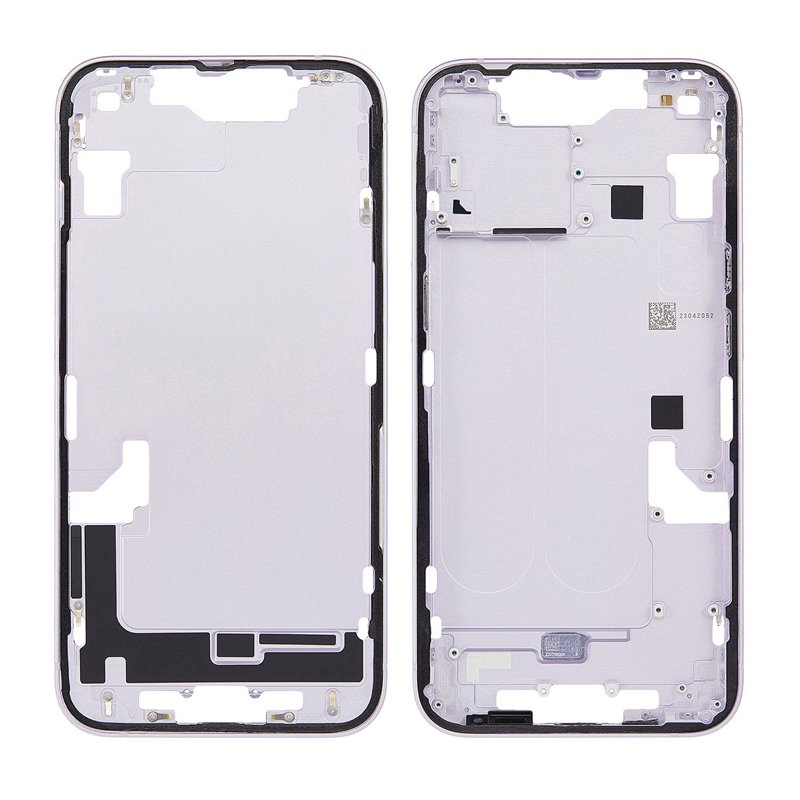 38120230308101553.jpg Middle Frame with Side Buttons for iPhone 14 A2649 USA Version Purple OEM - Image 1