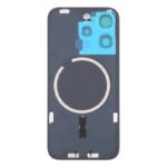 Battery Door + Back Camera Lens and Bezel with Magnetism Ring+Metal Plate+Wireless Charger Chip+Flash Light for iPhone 16 Pro Max White Titanium Ori R - Image 2