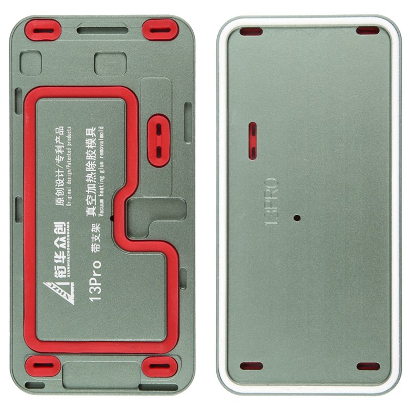 39820240829181150.jpg XHZC Aluminum alloy LCD Screen Frame Vacuum Heating Glue Removal Mold with Holder for iPhone 13 Pro - Image 1