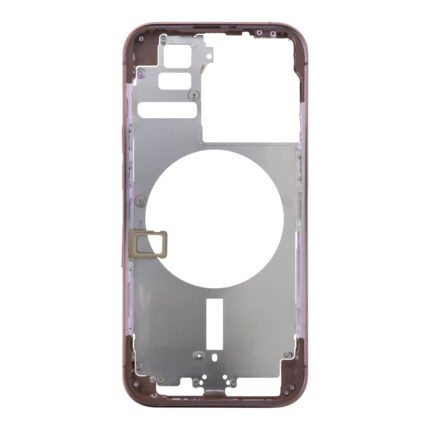 Middle Frame with Side Key+Side Rails+Card Tray+Speaker Anti-Dust Mesh for iPhone 14 Pro A2890/A2889/A2892/A2891 European Version Purple OEM