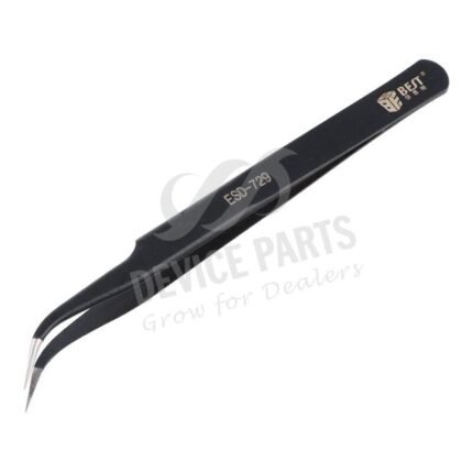 ESD-729 Curved Precision Anti-static ESD Stainless Steel Tweezers
