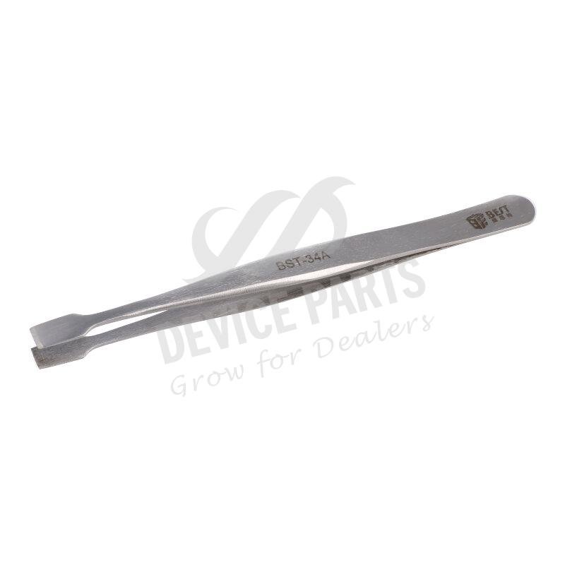 3p993062_2104277694_1.jpg BEST BST-34A Straight Head Tweezer - Image 1