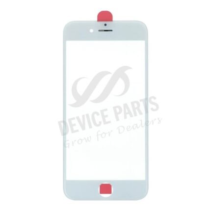 Glass Lens With Frame for iPhone 6 White OEM