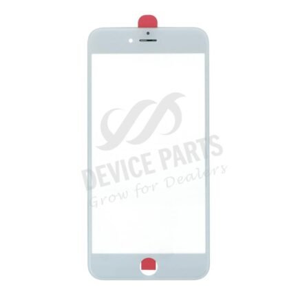 Glass Lens With Frame for iPhone 6 Plus White OEM