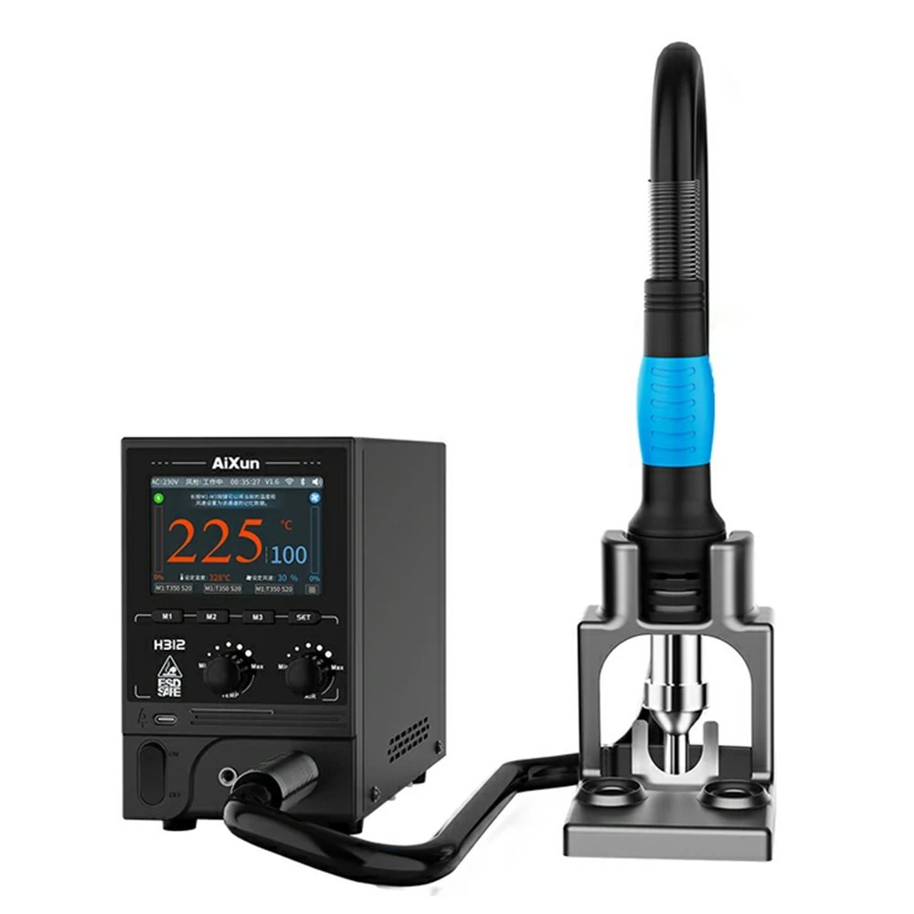 40820240131104405.jpg Aixun H312 1400W Intelligent Hot Air Gun Station 220V EU Adapter - Image 1