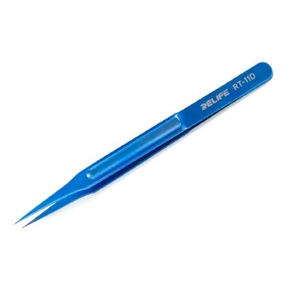 RELIFE RT-11D Straight Poined Ultra Light Titanium Alloy Tweezers