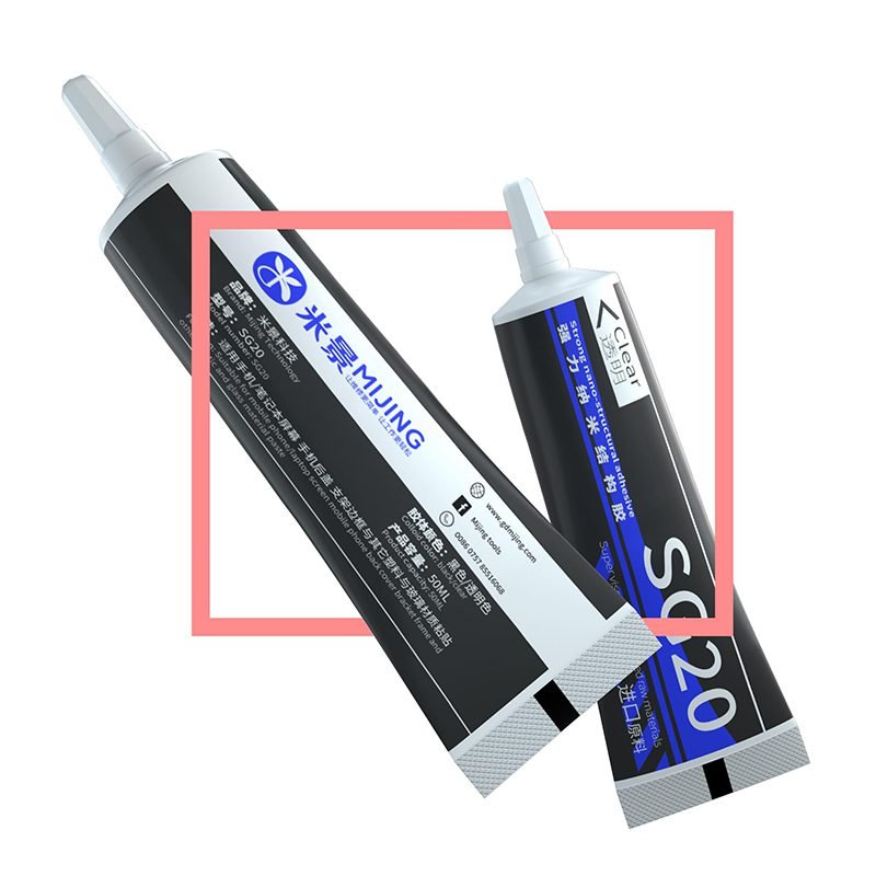 43220230603171659.jpg Mijing SG20 50ML Structural Adhesive for Mobile Phone Frame/Back Cover/Bracket Bonding Black - Image 1