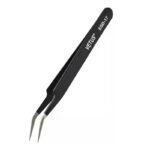 VETUS ESD-17 Curved Head Stainless Steel Anti-static Tweezers