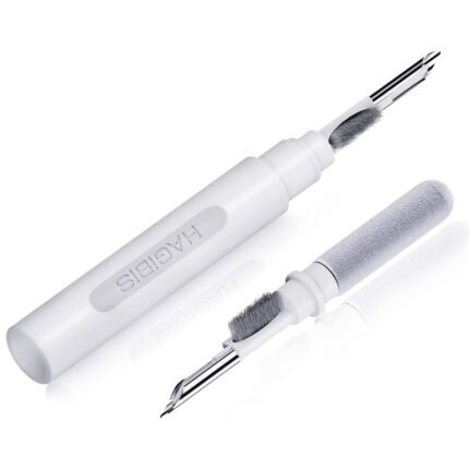 Hagibis Multifunction Corner Gap Cleaning Pen Soft Brush for Bluetooth Earphone/Airpods Pro/Camera Lens White