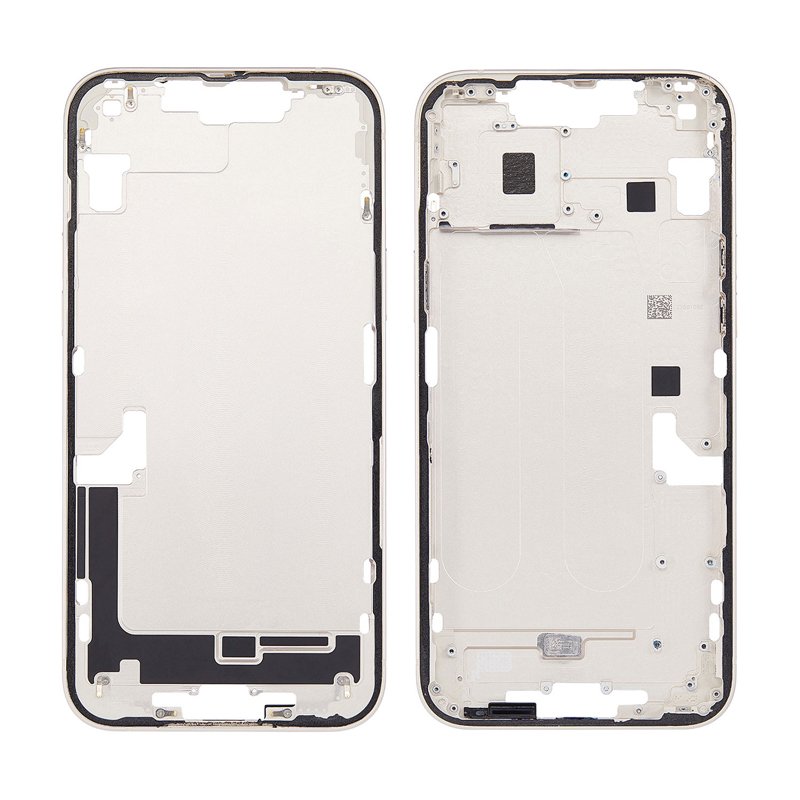 45720240805134542.jpg Middle Frame with Side Buttons for iPhone 14 Plus A2632 USA Version Starlight HQ - Image 1