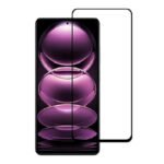 Silk Screen Full Screen Tempered Glass Screen Protector for Xiaomi Redmi Note 12 Pro 5G Black