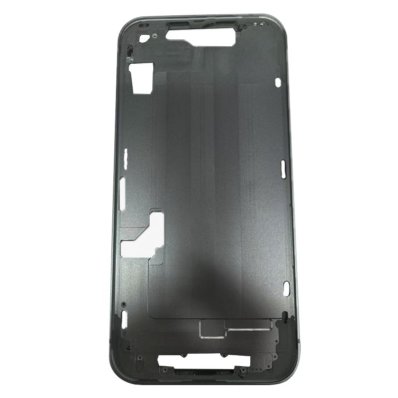 48020250628103435.jpg Middle Frame with Power&Volume Button+Side Rails+Card Tray+Speaker Anti-Dust Mesh for iPhone 16e European Version Black OEM - Image 1