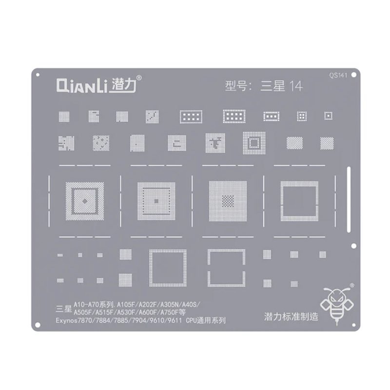 50920221202165314.jpg QIANLI QS141 Rework Repair BGA Reballing Stencil for Samsung - Image 1