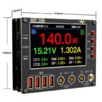 i2C C09 Dual Channel Voltage Current Detection Digital Waveform Ammeter with Expansion Board + Banana Plug Cable - Image 2