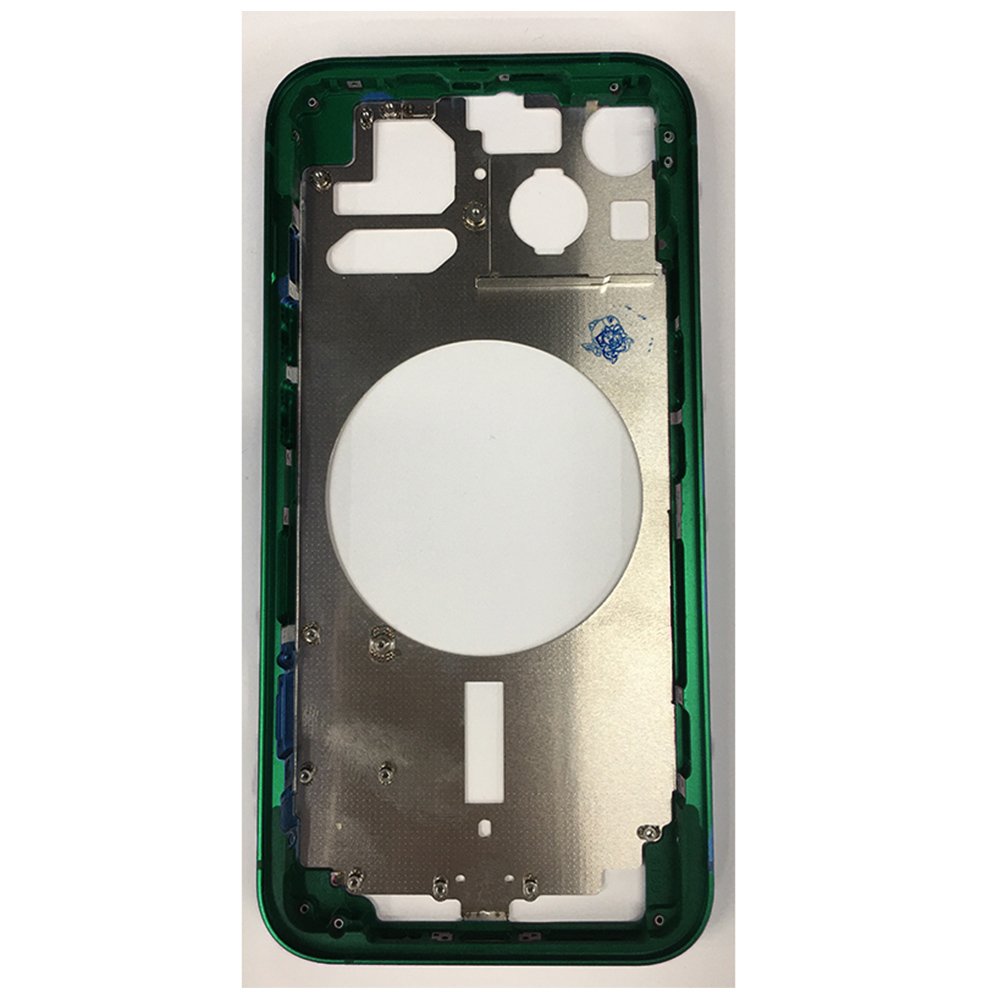 55620220526141129.jpg Middle Frame with Side Buttons + SIM Card Tray for iPhone 13 Mini 5.4" USA Version Green OEM - Image 1