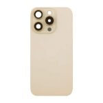 Battery Door + Back Camera Lens and Bezel with Magnetism Ring+Metal Plate+Wireless Charger Chip+Flash Light for iPhone 16 Pro Max Desert Titanium Ori R