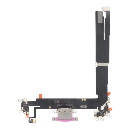Charging Port Flex Cable with Charging Port Module for iPhone 16 Plus Pink Ori R