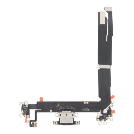 Charging Port Flex Cable with Charging Port Module for iPhone 16 Plus Black Ori R