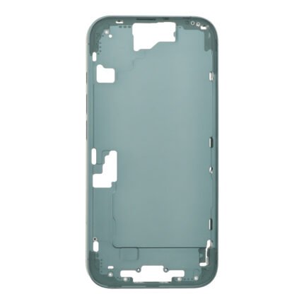 Middle Frame with Power&Volume Button+Side Rails+Card Tray+Speaker Anti-Dust Mesh for iPhone 16 European Version Teal OEM