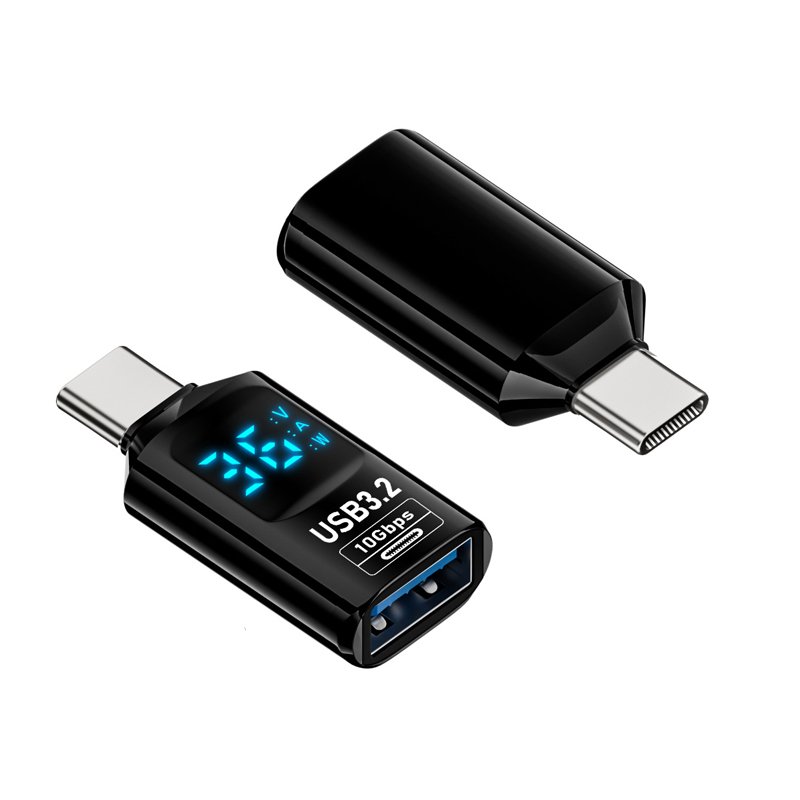 66220241018164655.jpg USB(Male) to Type-C(Female) 36W 10Gbps Digital Display Charging Adapter Black - Image 1