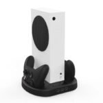 KJH Vertical Stand Cooling Fan with 3 USB HUB & Dual Charging Dock for Xbox Series S Consoles