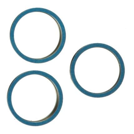 No Need Grinding Rear Camera iron Ring Bezel for iPhone 12 Pro Max Blue OEM 3pcs in one set